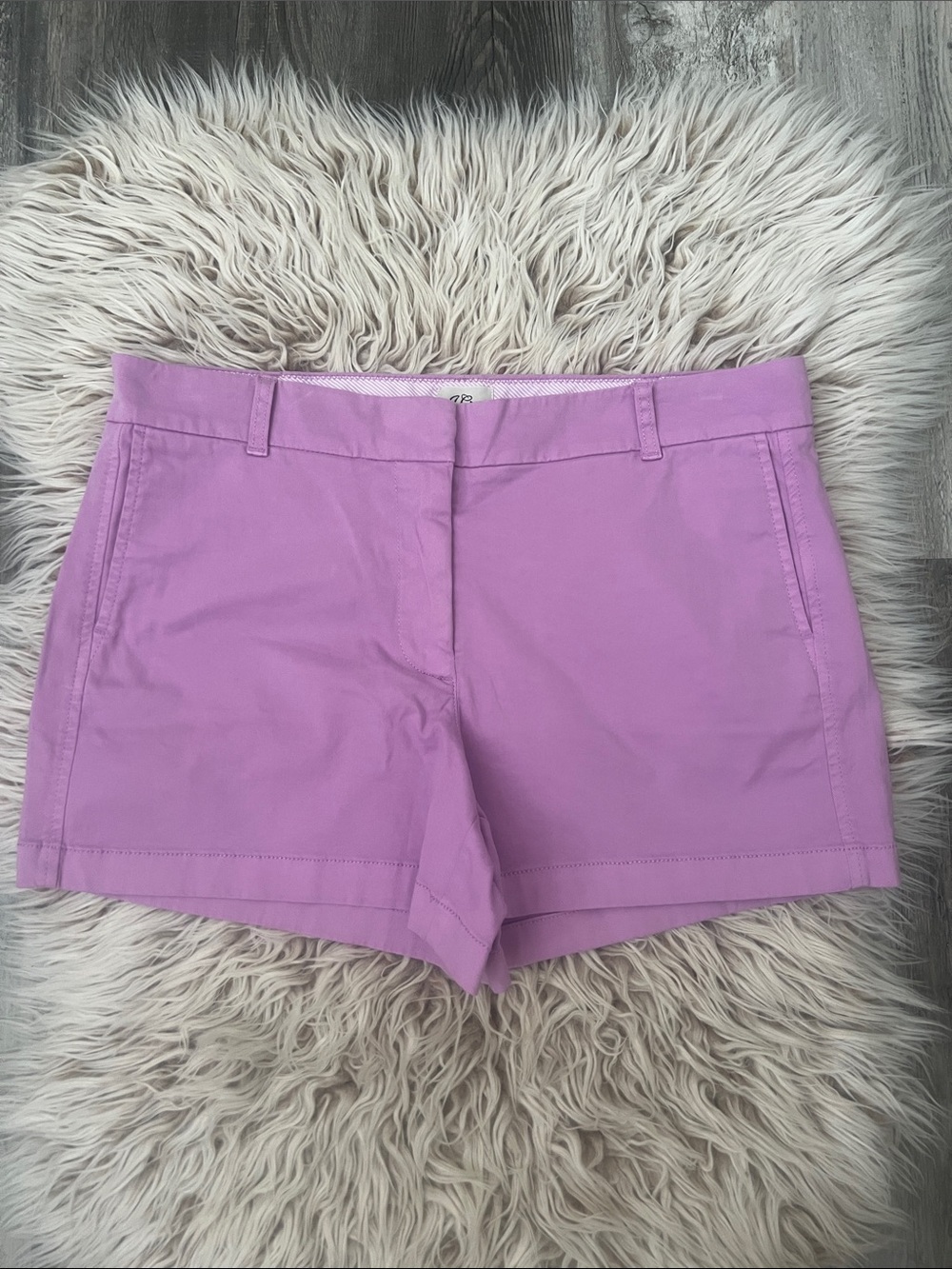 J.Crew Re-Imagined NWT Mauve Purple Stretch Chino Shorts Size 12